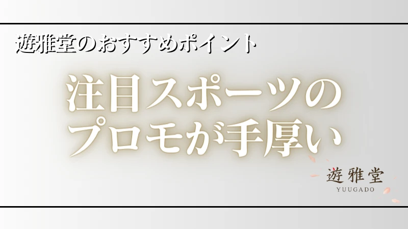 オンラインカジノ 優雅堂 おすすめポイント②