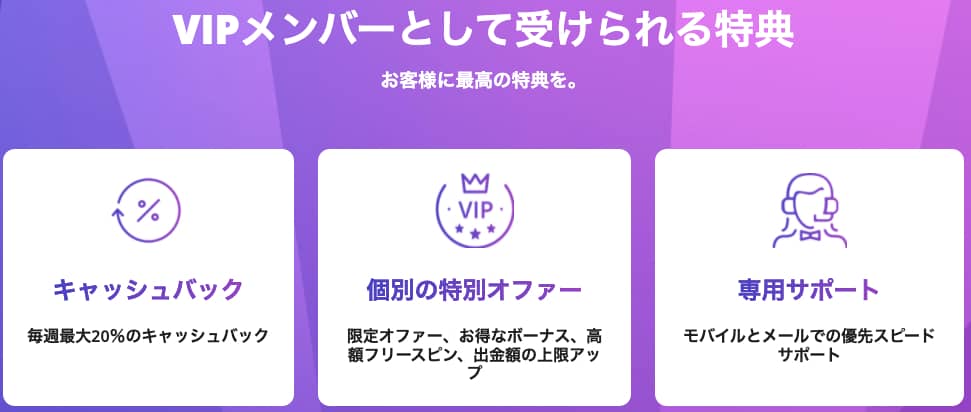 カジノデ イズ に は VIP プログラムを 用意 し ています