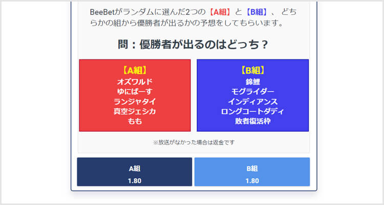 スポーツ以外のエンタメもベット対象に！