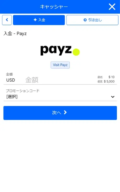 Payz（旧：ecoPayz）決済