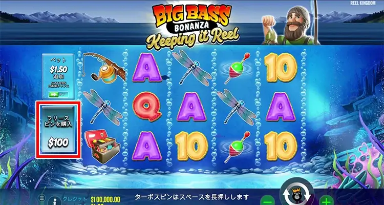 Big Bass Bonanza Keeping it Reel ボーナス購入方法