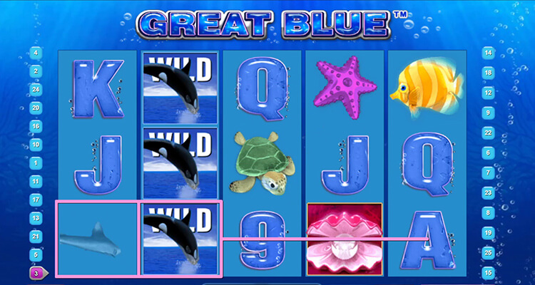 Great Blue ワイルド絵柄