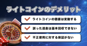 日本におけるライトコインギャンブルのデメリット