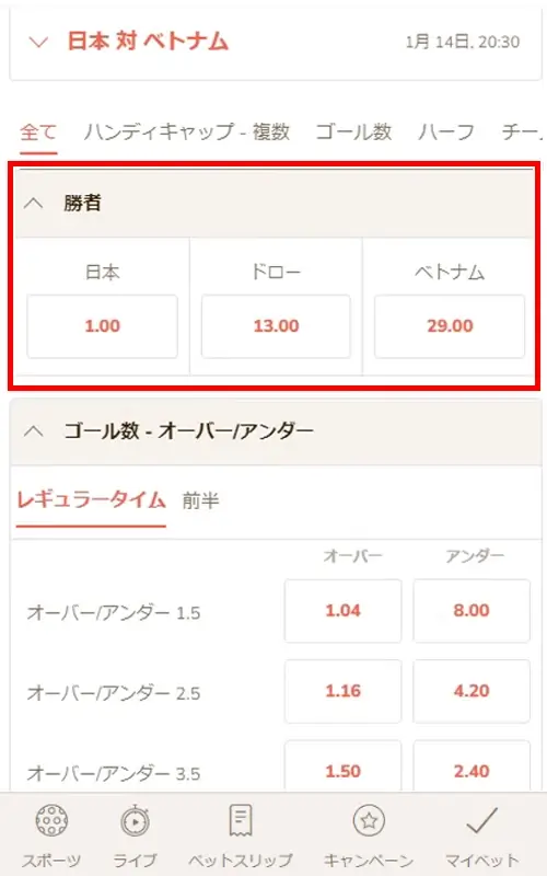 AFCアジアカップ2023への賭け方