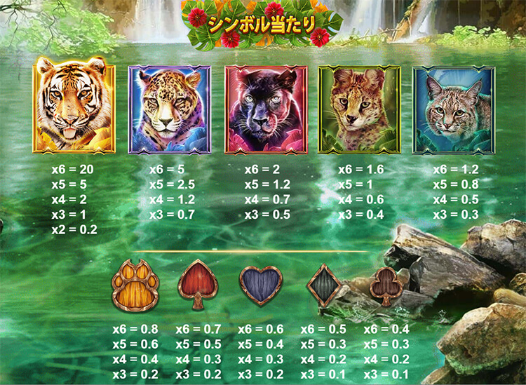 Big Cat Rescue Megawaysの配当