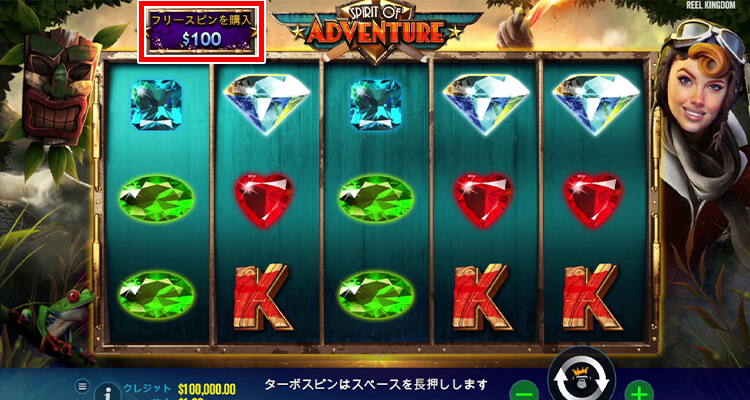 Spirit of Adventure ボーナス購入方法