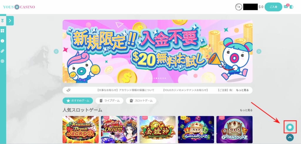 新規限定！！
入金不要無料お試し