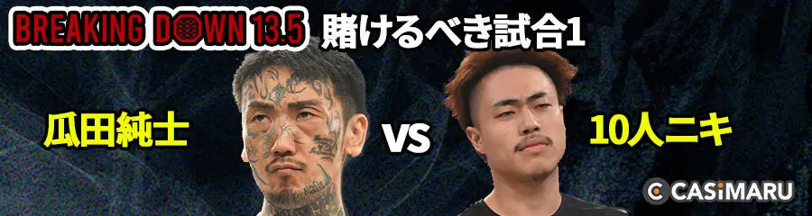 ブレイキングダウン13.5の賭けるべき試合1 (10人ニキ vs 瓜田純士)