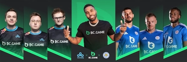 イングランドのサッカー界の現在の賭博スポンサーのBC.GAME