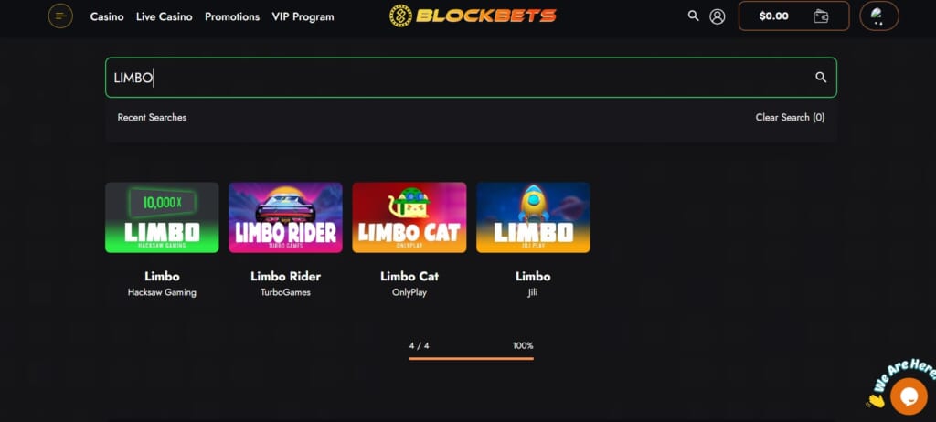 BLOCKBETS LIMBO