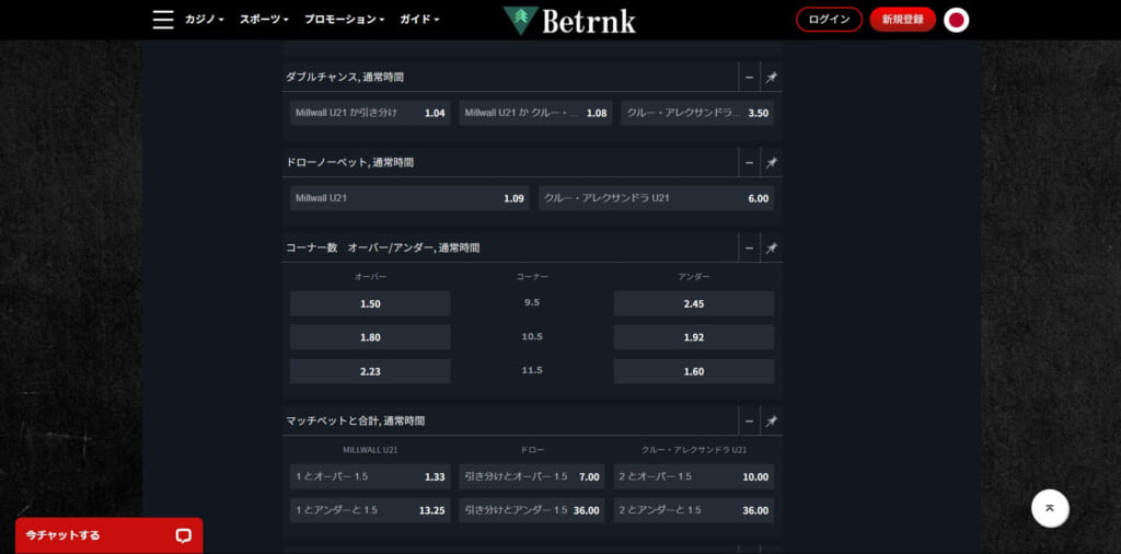 Betrnk ダブルチャンス