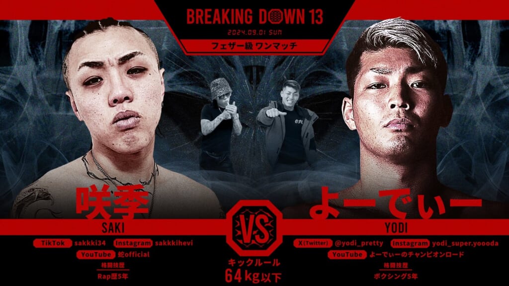 BREAKING DOWN 13
咲季 vs. よーでぃー