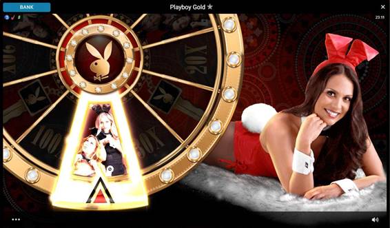 Playboy Goldのボーナスホイール