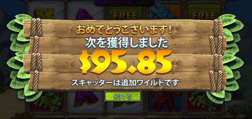 残高は95ドル