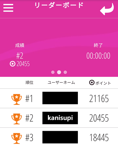 2位でトーナメント終了