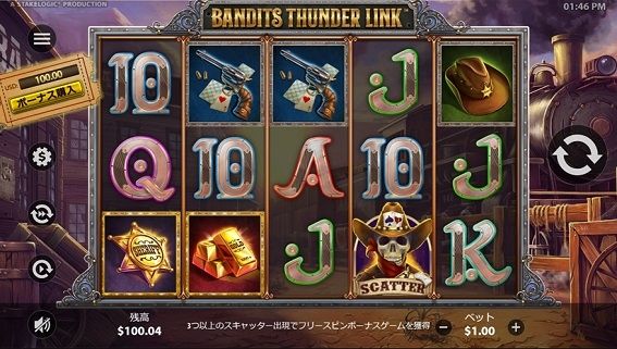 BANDITS THUNDER LINKプレイ画面