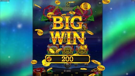 BIGWINで$200獲得