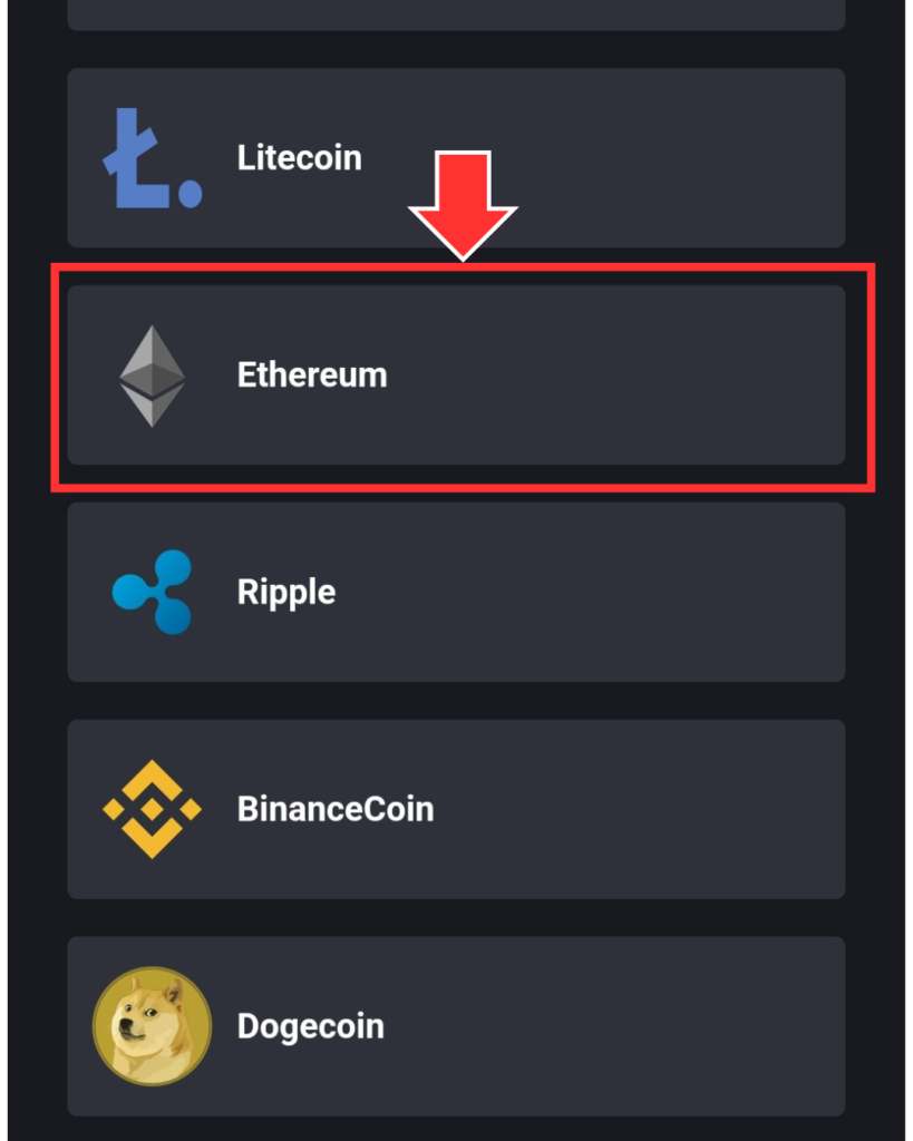 ボンズカジノ仮想通貨入金方法②