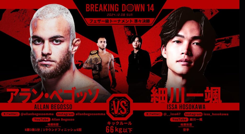 BREAKING DOWN 14 アラン・ベコッソ vs. 細川一颯