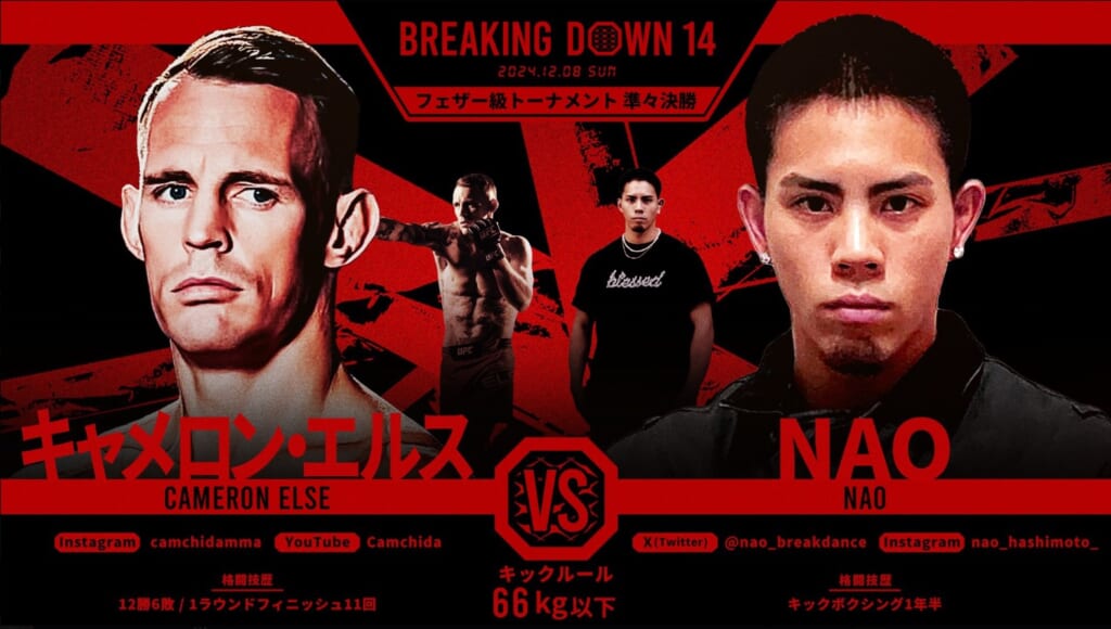 BREAKING DOWN 14 キャメロン・エルス vs. NAO